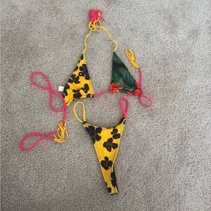 Minimale Animale Leopard Print Bikini